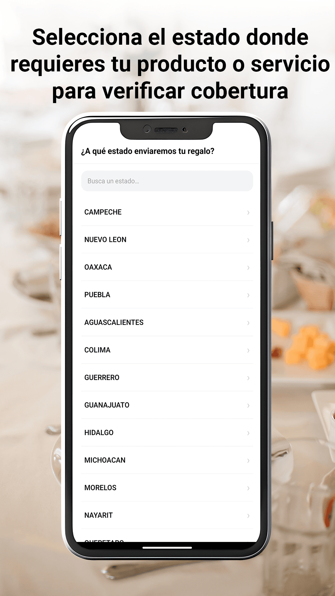 Mockup app: detalle/cotización